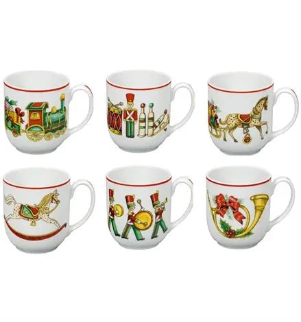 CHRISTMAS MAGIC SET 6 MUGS Vista Alegre