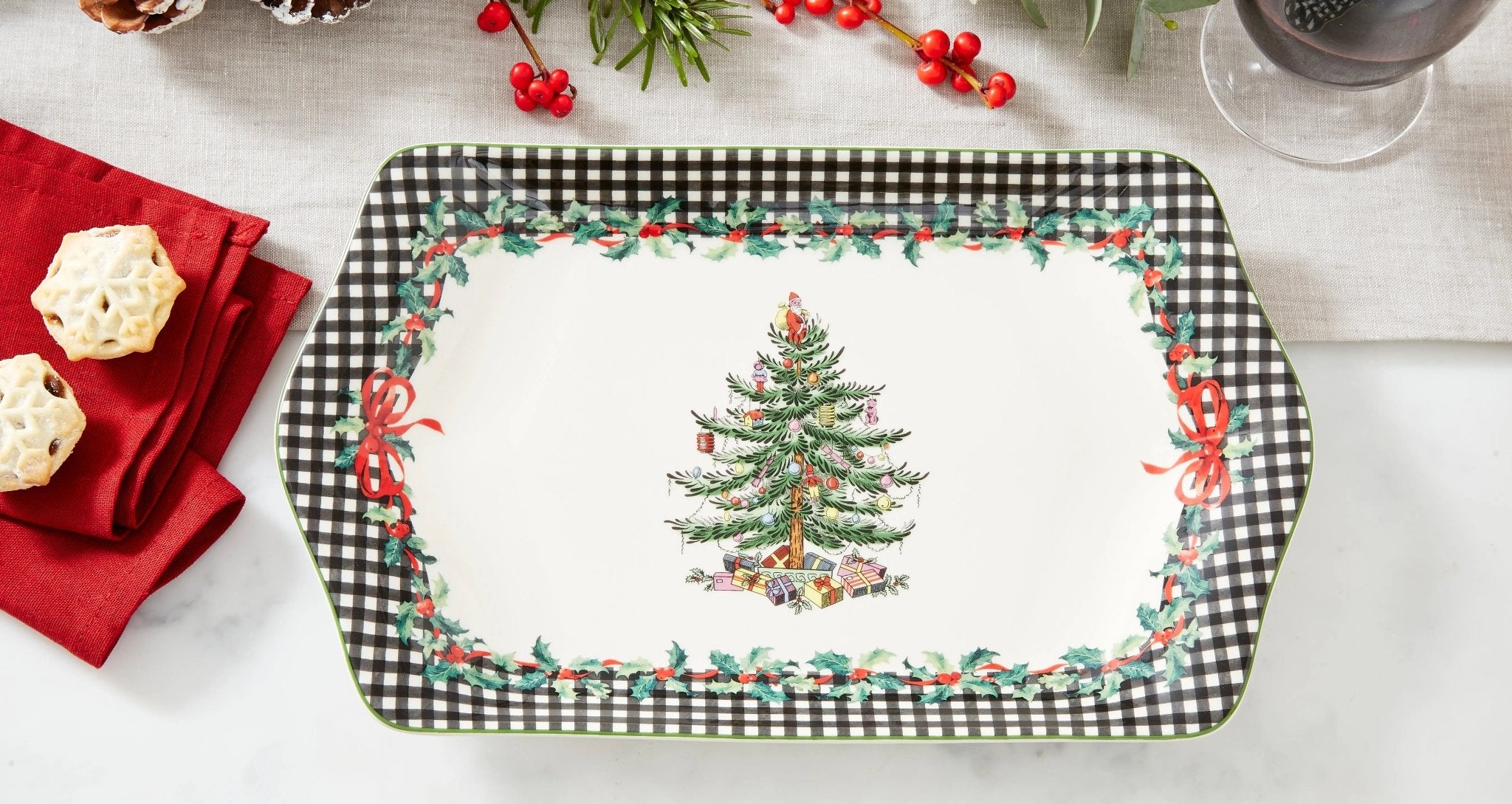 Christmas Tree - ANNUAL DESSERT TRAY 12'' 2024 Spode