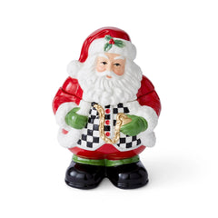 Christmas Tree - Black and White Figural Collection Figural Black and White Santa Candy Jar Spode
