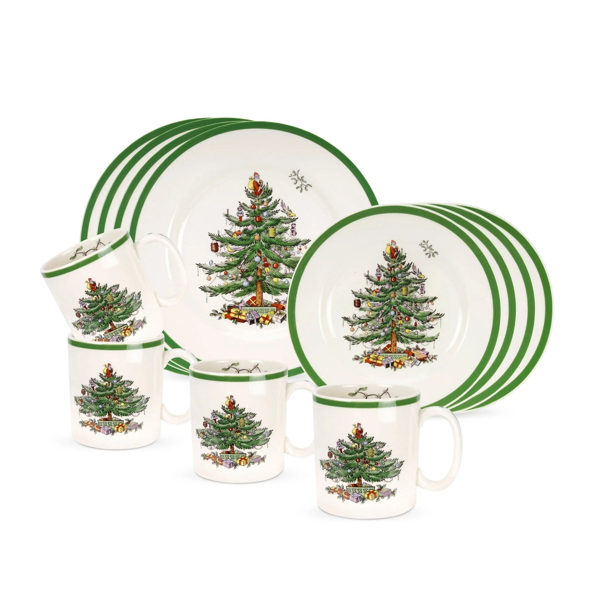 Christmas Tree - Dinnerware / Entertaining 12-Pc Set Spode