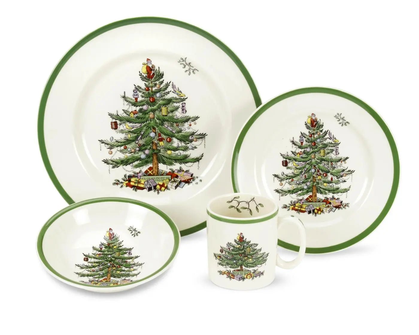 Christmas Tree - Dinnerware / Entertaining 4-Pc Place Setting Spode