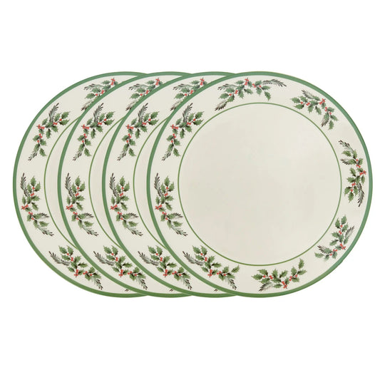 Christmas Tree - Holly Collection Set of 4 Dinner Plates Spode