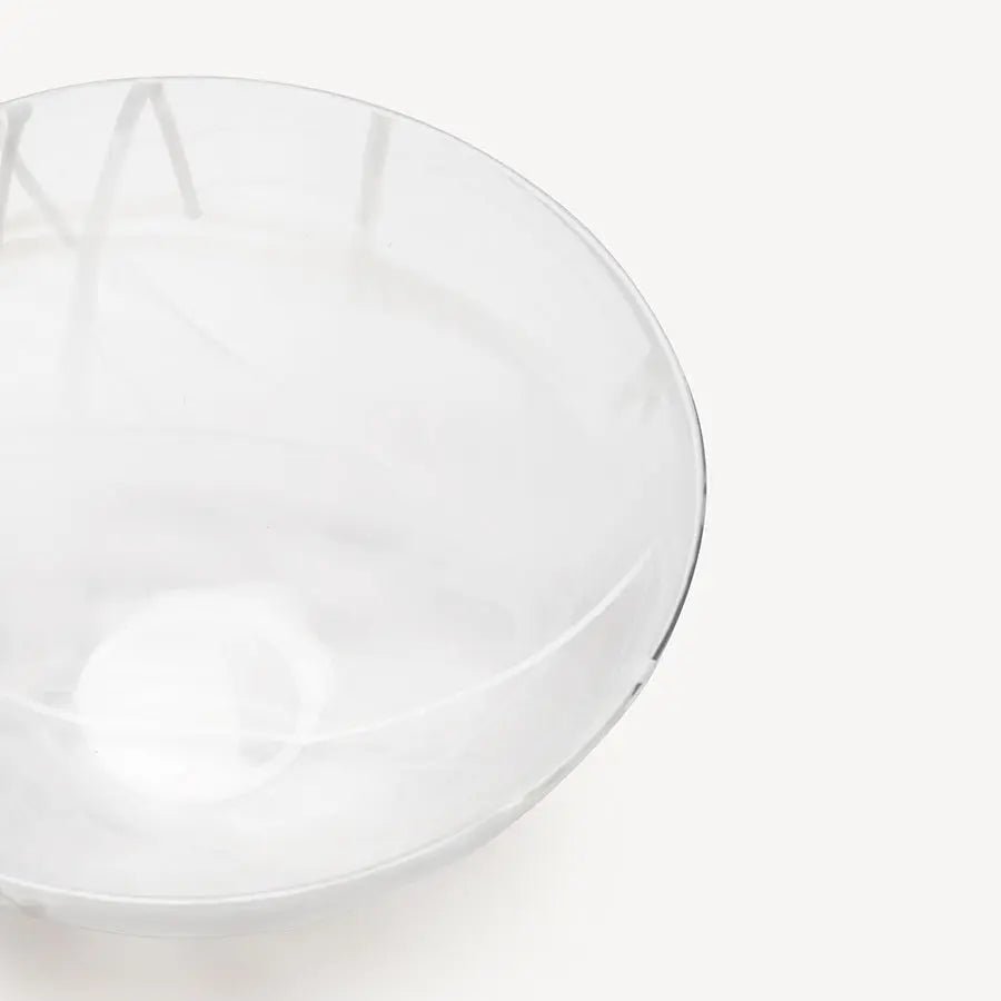 Contrast Bowl White/White Large Kosta Boda