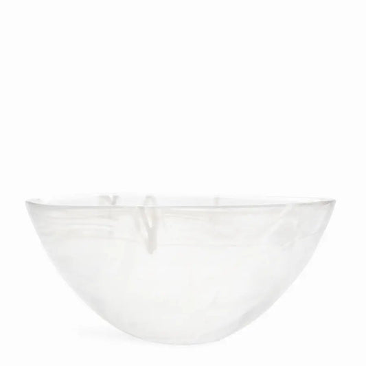Contrast Bowl White/White Large Kosta Boda