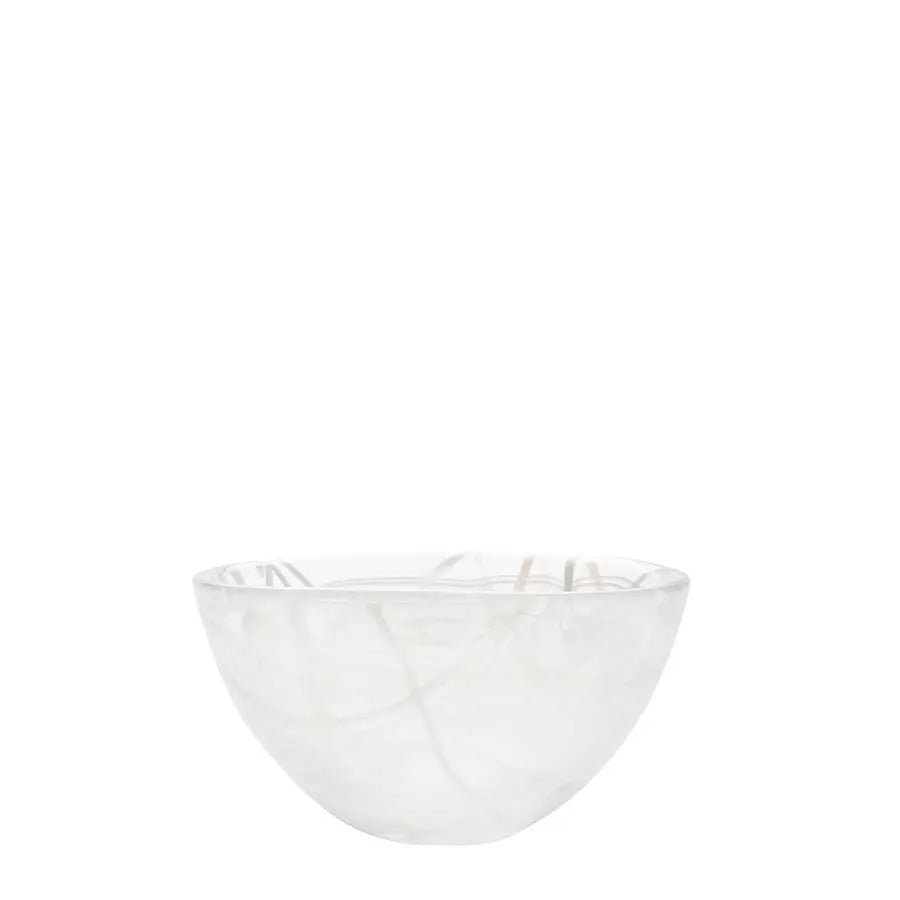 Contrast Bowl White/White Small Kosta Boda