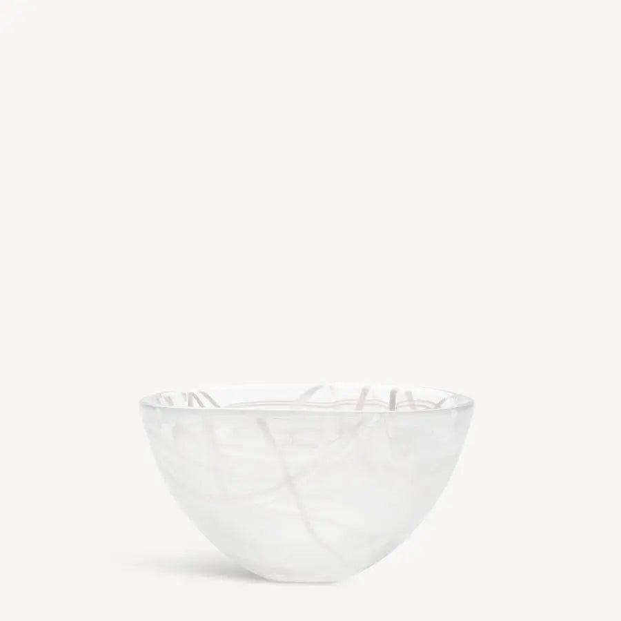 Contrast Bowl White/White Small Kosta Boda