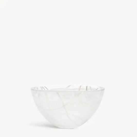 Contrast Bowl White/White Small Kosta Boda