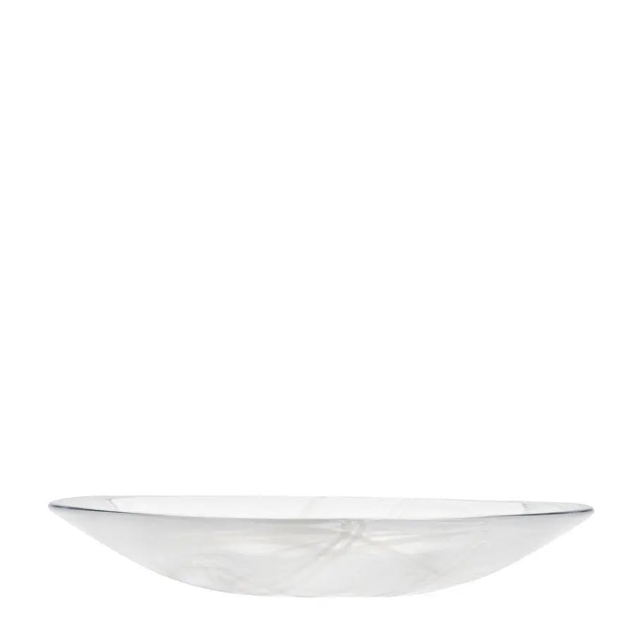 Contrast Dish White/White Kosta Boda