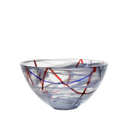 Contrast Gray Bowl Medium Kosta Boda