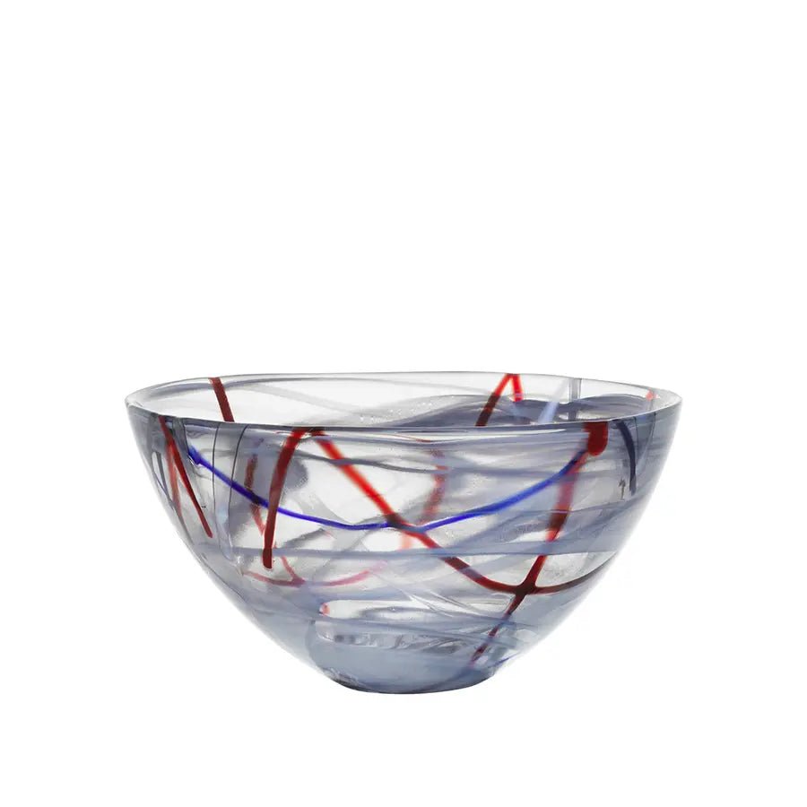 Contrast Gray Bowl Medium Kosta Boda