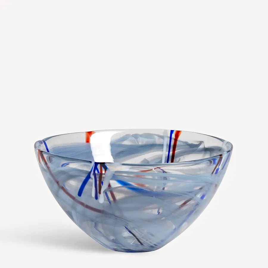 Contrast Gray Bowl Medium Kosta Boda