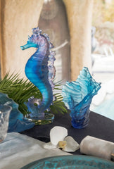 Coral Sea Blue Pink Seahorse Daum