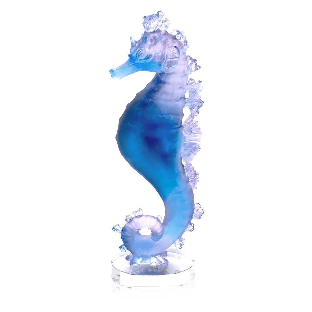 Coral Sea Blue Pink Seahorse Daum