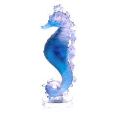 Coral Sea Blue Pink Seahorse Daum