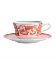 CORALINA TEA CUP AND SAUCER Vista Alegre