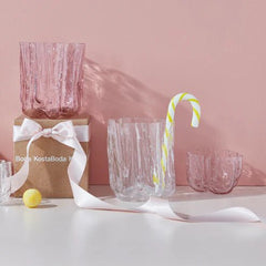 Crackle Bowl/Votive Pink No reviews Kosta Boda - Crystal House