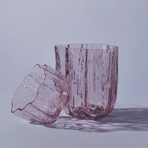 Crackle Bowl/Votive Pink No reviews Kosta Boda - Crystal House