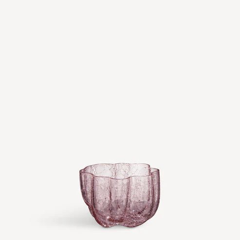 Crackle Bowl/Votive Pink No reviews Kosta Boda - Crystal House