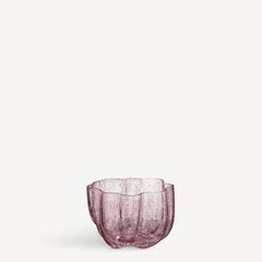 Crackle Bowl/Votive Pink No reviews Kosta Boda - Crystal House
