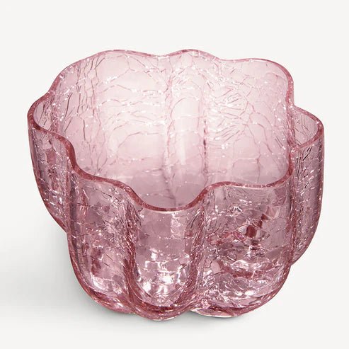 Crackle Bowl/Votive Pink No reviews Kosta Boda - Crystal House