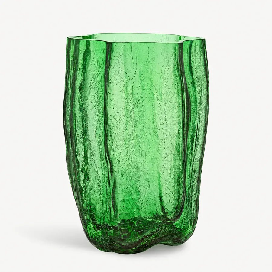 Crackle Green Vase XL Kosta Boda