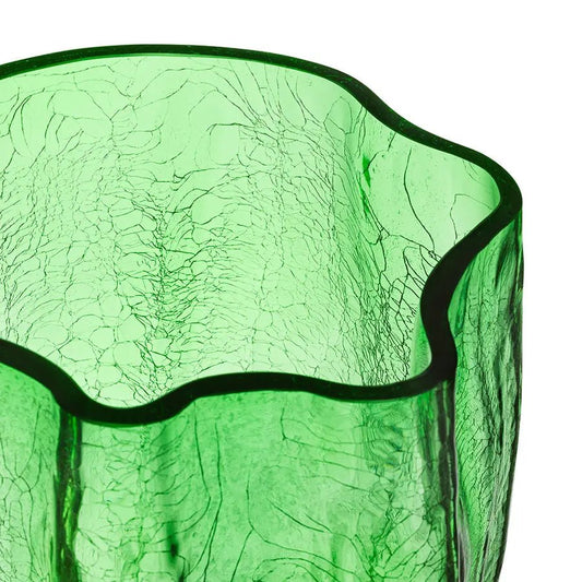 Crackle Green Vase XL Kosta Boda