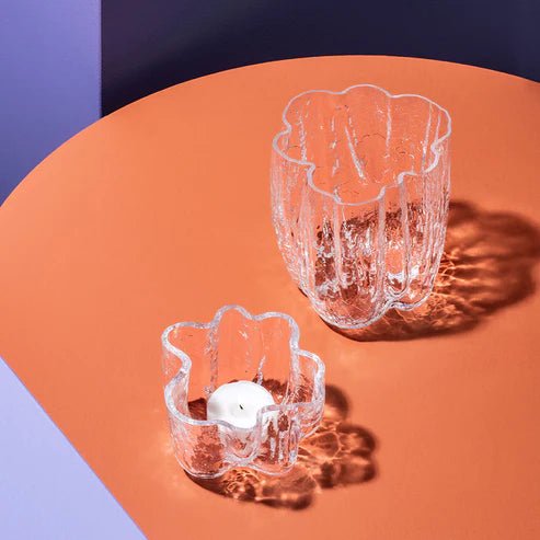 Crackle Vase Clear Small Kosta Boda - Crystal House