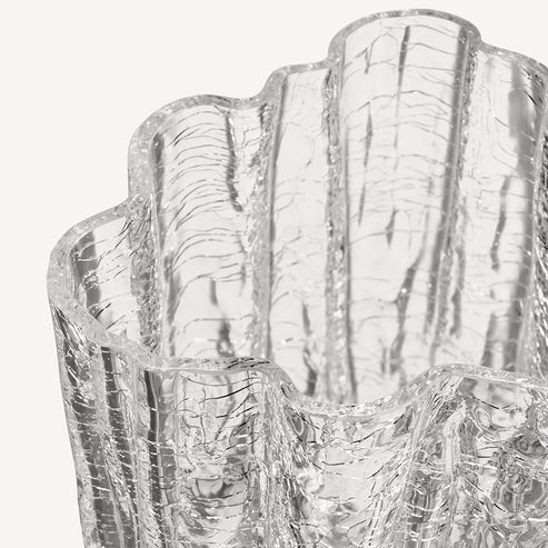 Crackle Vase Clear Small Kosta Boda - Crystal House
