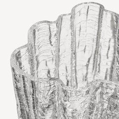 Crackle Vase Clear Small Kosta Boda - Crystal House