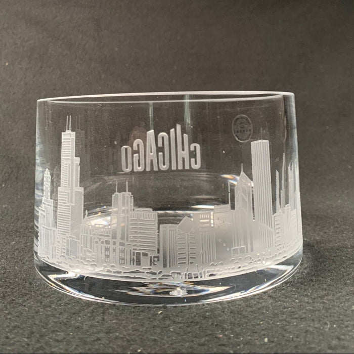 Crystal Bowl - Chicago Skyline Crystal Bowl Crystal House - Crystal House