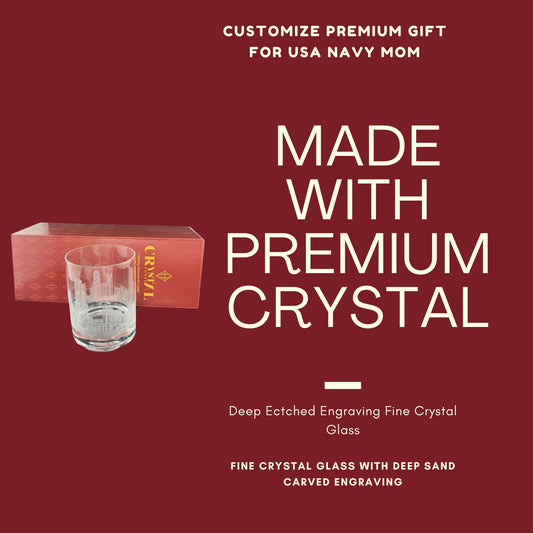 Crystal House Chicago Skyline Old Fashioned Whiskey Wine Glass – Engraved Luxury Crystal Gift Crystal House - Crystal House