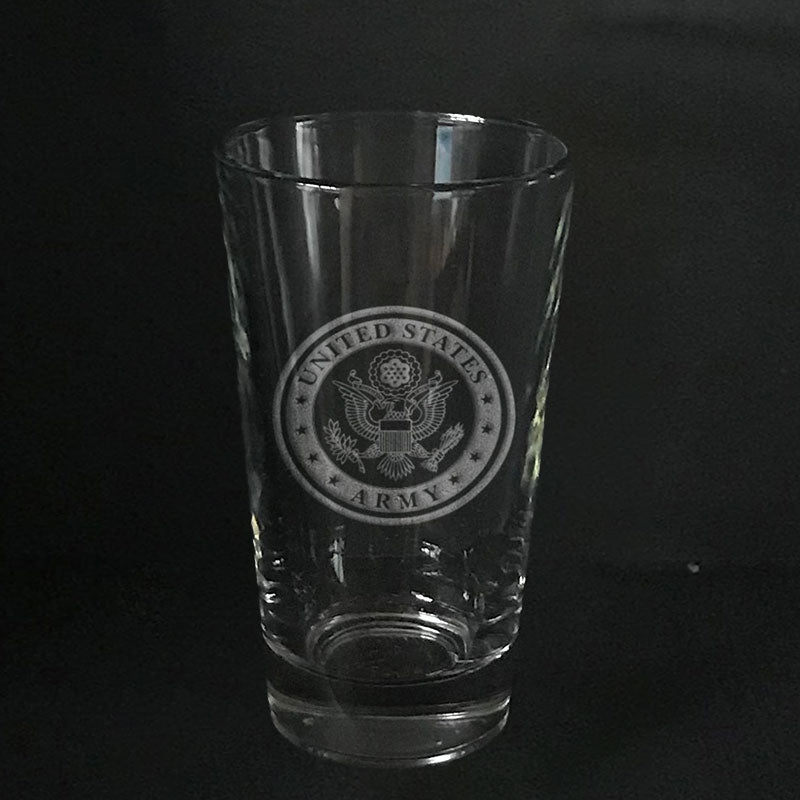 US Army Symbol - pint glass Crystal House