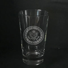US Army Symbol - pint glass - Crystal House