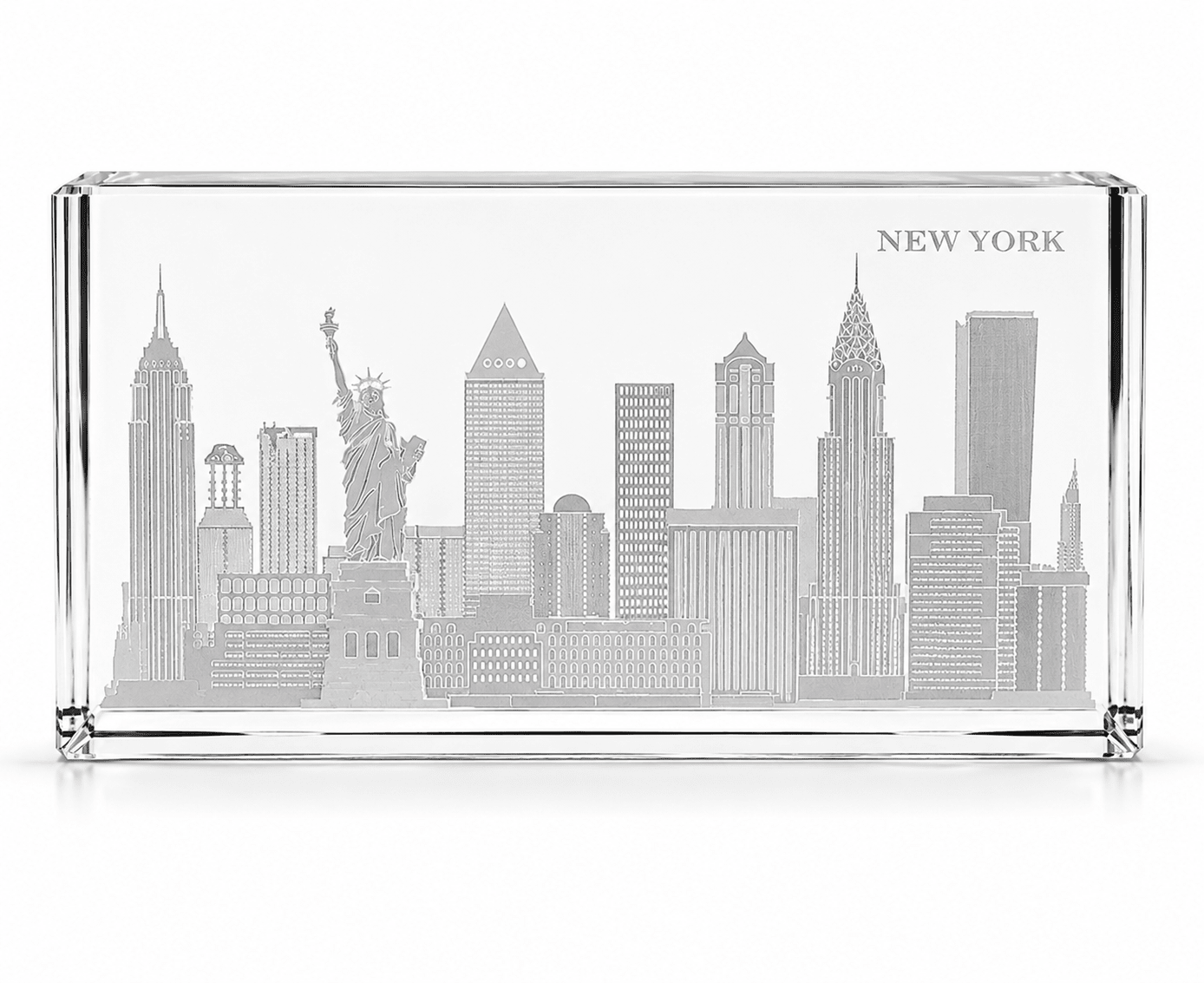 Crystal House Paperweight Fine Crystal with Deep Engraving Premium Luxury Gift Office Decor Crystal House - Crystal House