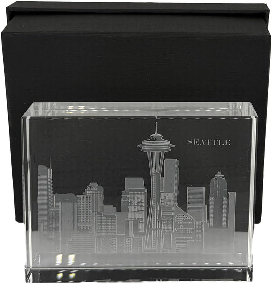 Crystal House Paperweight Fine Crystal with Deep Engraving Premium Luxury Gift Office Decor Crystal House - Crystal House