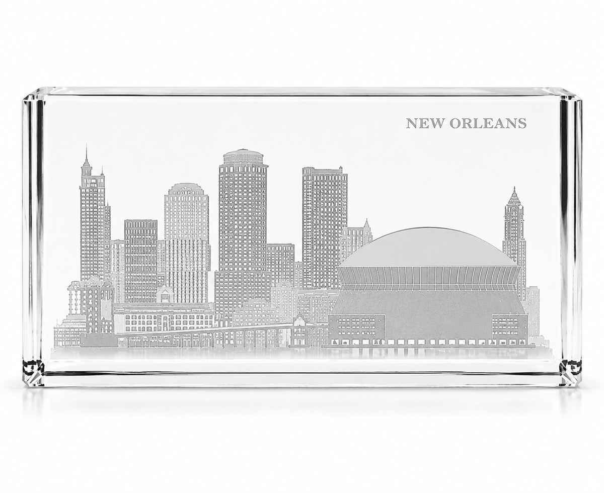 Crystal House Paperweight Fine Crystal with Deep Engraving Premium Luxury Gift Office Decor Crystal House - Crystal House