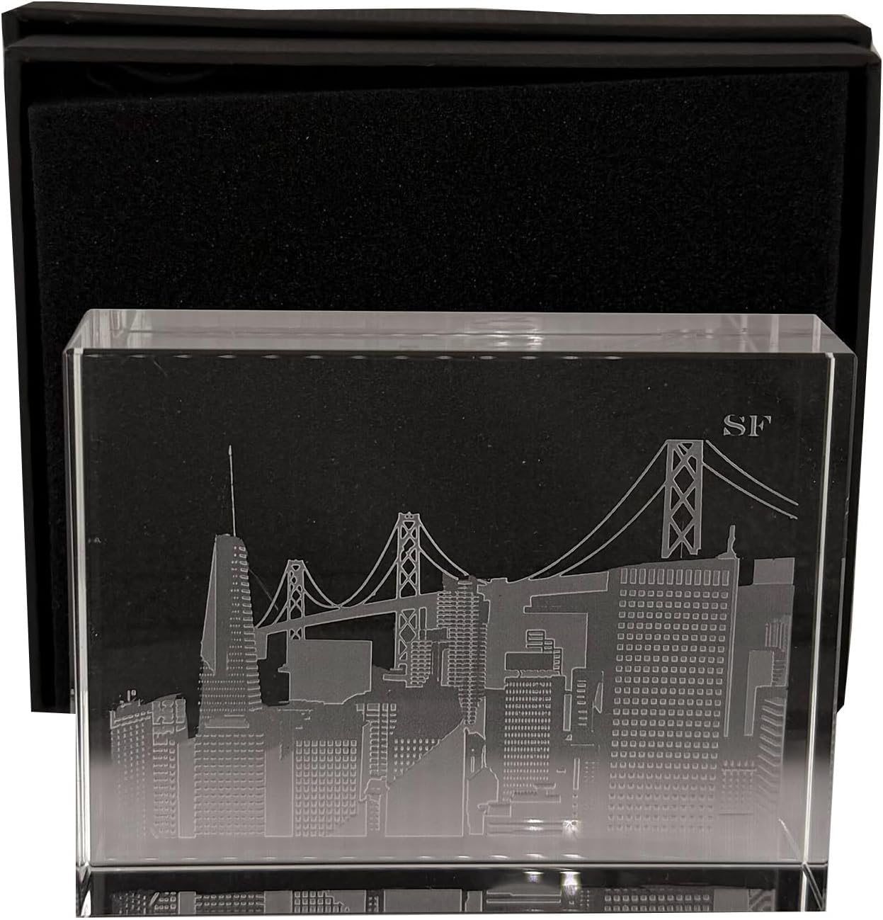 Crystal House Paperweight Fine Crystal with Deep Engraving Premium Luxury Gift Office Decor Crystal House - Crystal House