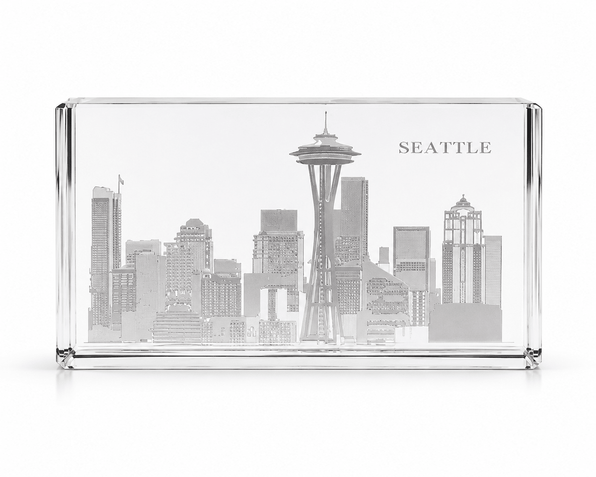 Crystal House Paperweight Fine Crystal with Deep Engraving Premium Luxury Gift Office Decor Crystal House - Crystal House