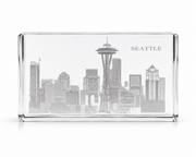 Crystal House Paperweight Fine Crystal with Deep Engraving Premium Luxury Gift Office Decor Crystal House - Crystal House