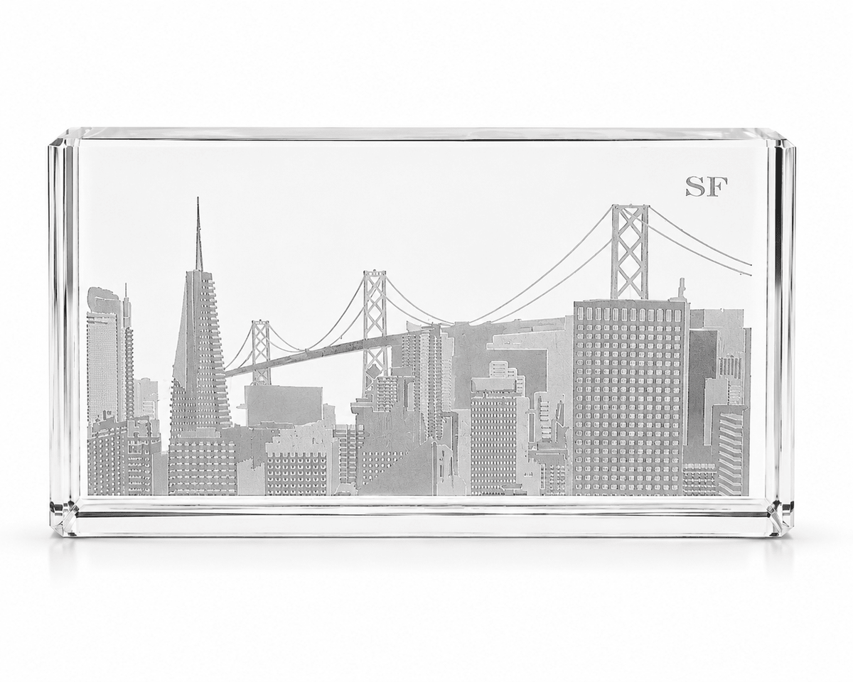Crystal House Paperweight Fine Crystal with Deep Engraving Premium Luxury Gift Office Decor Crystal House - Crystal House