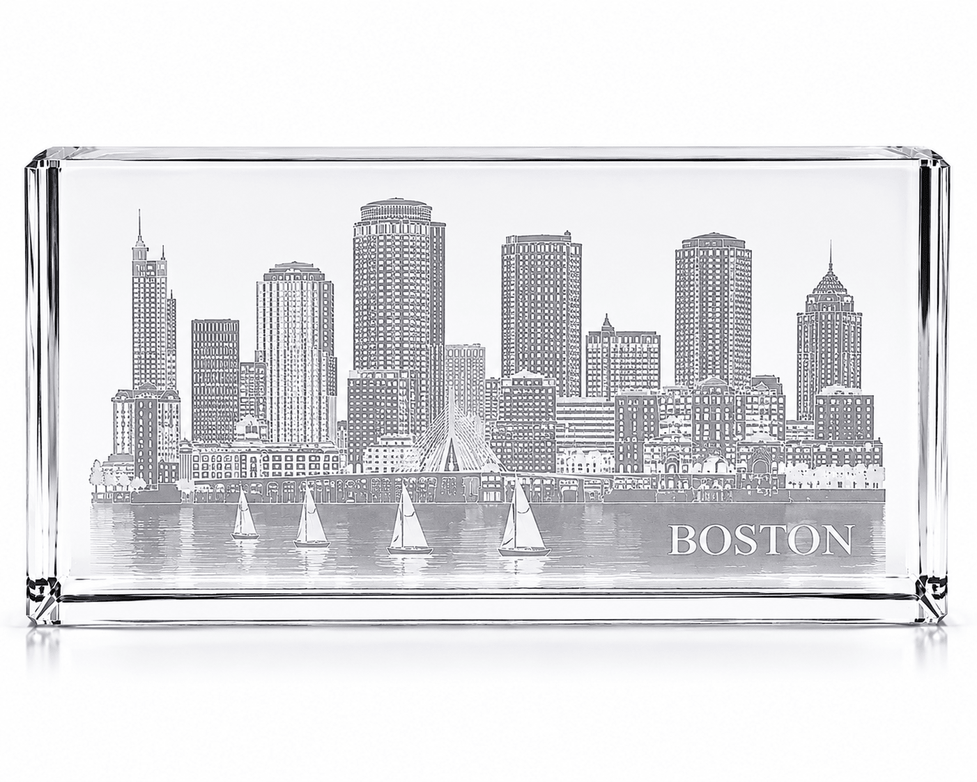 Crystal House Paperweight Fine Crystal with Deep Engraving Premium Luxury Gift Office Decor Crystal House - Crystal House