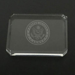 US Army logo-paperweight Crystal House