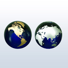 COBALT BLUE GLOBE Crystal House - Prism
