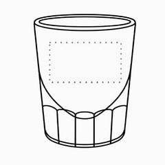 Americas Navy Fluted Shot Glass (PAIR) Crystal House