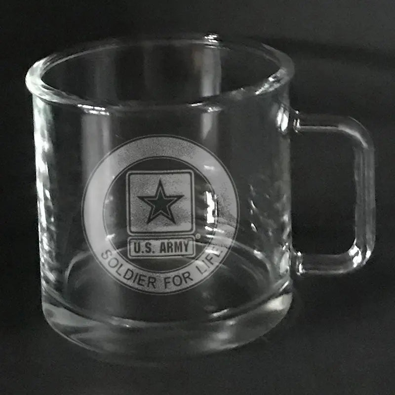 Soldier for life US Army on warm beverage mug