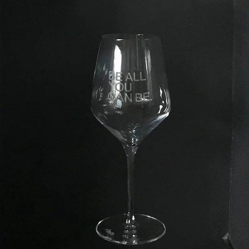US Army slogan 'Be all you can be' wine glass - Crystal House