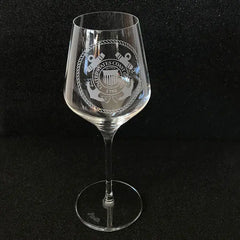 Military Insignia - Red Wine Glasses (PAIR) - Crystal House