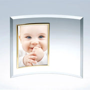 CURVED VERTICAL GOLD PHOTO FRAME Crystal House - Prism