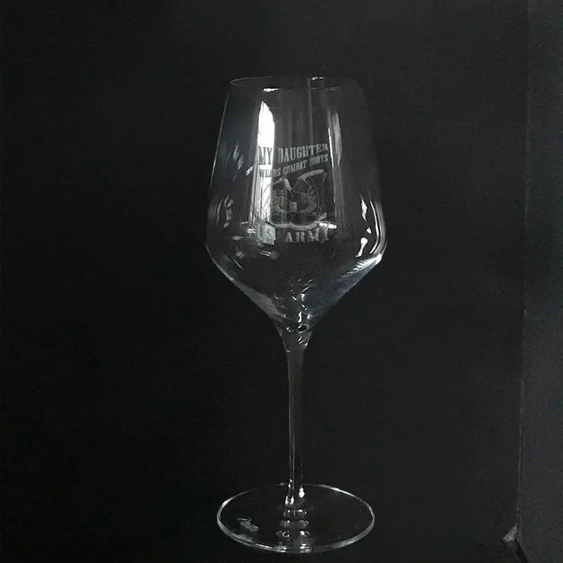 Custom US Army boots - wine glass Crystal House