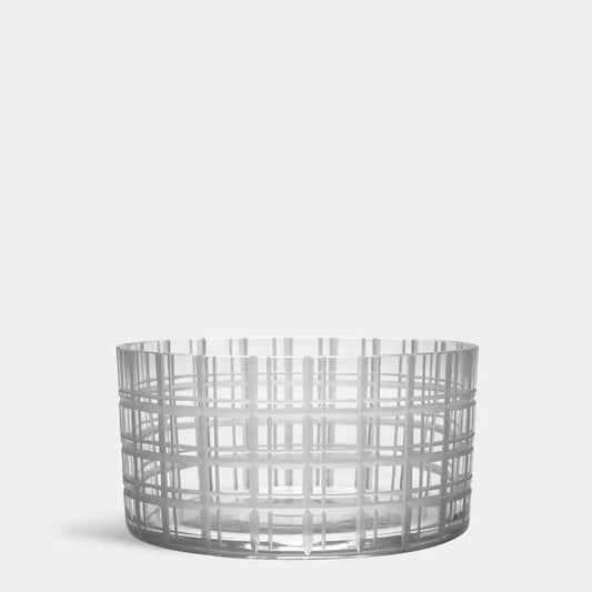 Cut In Number Checkered Bowl Small Orrefors